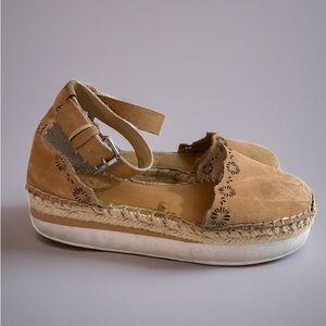 Vince Camuto Tan Espadrille Flats